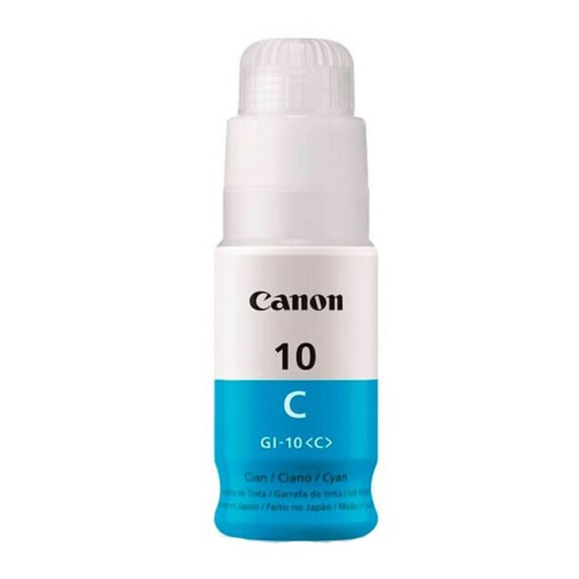 Botella de Tinta Canon GI10C Color Cian