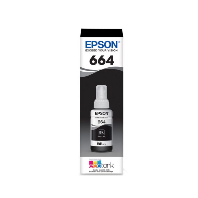 Botella de Tinta EPSON T664120, Color Negro