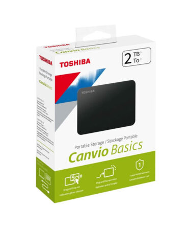 Disco Duro Externo Toshiba 2TB Canvio Basic Negro