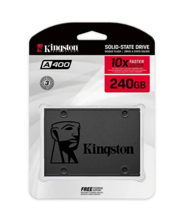 Disco Duro Sólido SSD 240GB Kingston A400 SATA 6Gb/s 2.5″