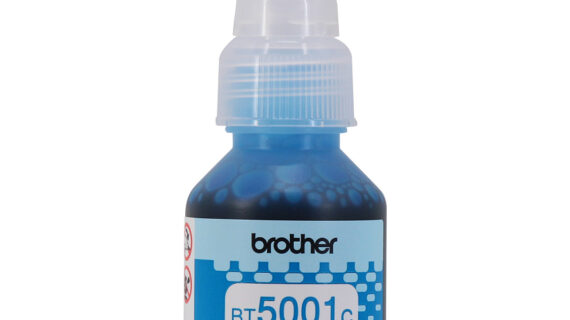 Botella de Tinta Brother BT5001C Color Cian