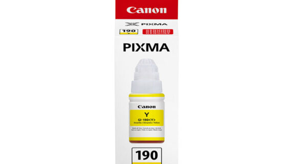 Botella de Tinta CANON GI-190Y Color Amarillo