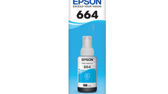 Botella de Tinta EPSON T664220, Color Cian