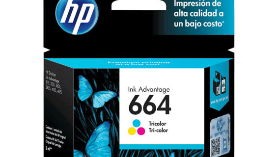Tinta HP 664 original F6V28AL Tricolor
