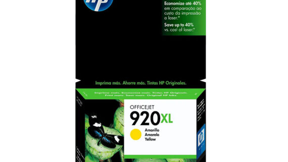 Tinta HP 920XL original CD974AL Amarillo