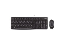 Kit Teclado Logitech + Mouse MK120 USB Negro Standard