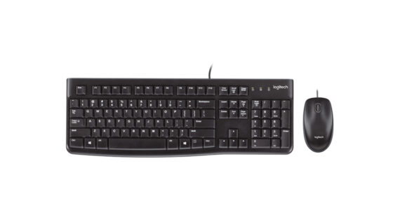 Kit Teclado Logitech + Mouse MK120 USB Negro Standard