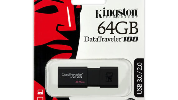 Memoria Kingston DT100 G3 USB 3.0 64GB Negro